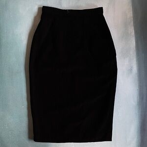 Vintage Jessica McClintock Velvet Pencil Skirt